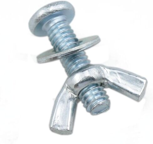 1/4"-2 0-1" Screw Bolts and Wing Nut Kit Wing Nuts and Bolts Bolt and Nut Washer Set Wing Nut and Bolt Set Long Bolts Wing Bolt with Washers 10 Set (1/4 inch to 20x1 inch) in Saudi Arabia