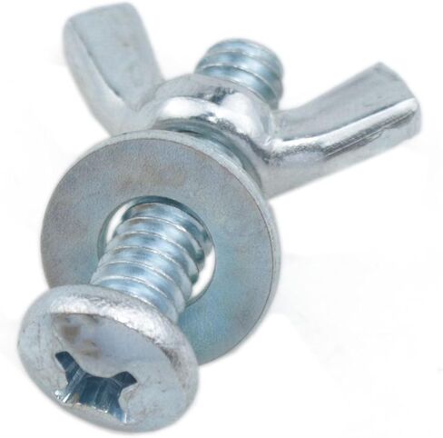 1/4"-2 0-1" Screw Bolts and Wing Nut Kit Wing Nuts and Bolts Bolt and Nut Washer Set Wing Nut and Bolt Set Long Bolts Wing Bolt with Washers 10 Set (1/4 inch to 20x1 inch) in Saudi Arabia