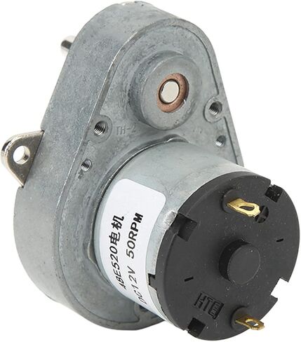 DC GEAR MOTOR 12V 50RPM محرك تقليل قذيفة الألومنيوم الثقيلة مع قفل ذاتي لفائف النحاس لمشاريع روبوتات الأتمتة الصناعية DIY in Saudi Arabia