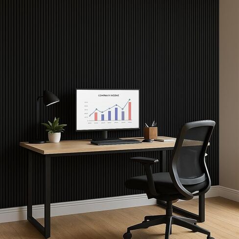 Fivaz® 94" × 11" Wood Panels for Wall, Soundproof Wood Slat Wall Paneling, Stylish Decor Acoustic Wall Panels for Wall and Ceiling, Odor-Free & Easy to Install, 2 Pcs Natural Walnut in Saudi Arabia