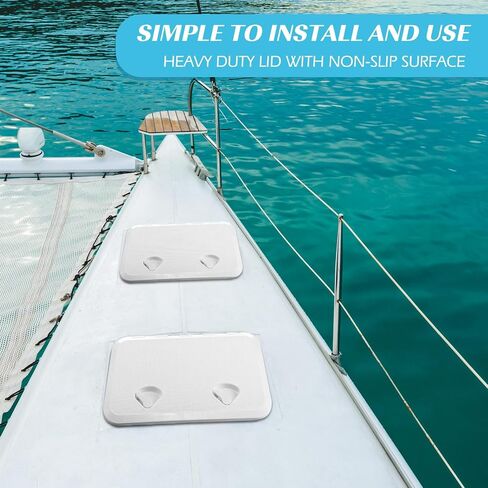 2 PCS Marine Boat Deck Hatch Boat Access Access & LID ، 180 مقبضًا قويًا مريحًا لملحقات تنفيس شاحنة لليخوت البحرية ، من السهل التثبيت in Saudi Arabia