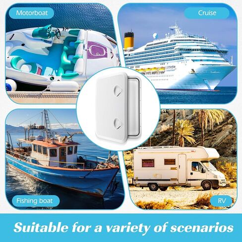 2 PCS Marine Boat Deck Hatch Boat Access Access & LID ، 180 مقبضًا قويًا مريحًا لملحقات تنفيس شاحنة لليخوت البحرية ، من السهل التثبيت in Saudi Arabia