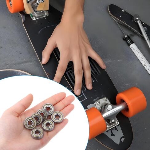 10 PCS 608 ZZ Ball Bearings ، معدن مزدوج محامل الأخدود العميقة ذات الأوعية العميقة 8x22x7mm محمل التزلج لعجلات الأثاث التزلج على الزلاجات المتزلج على الدراجات البخارية المتزايدة in Saudi Arabia