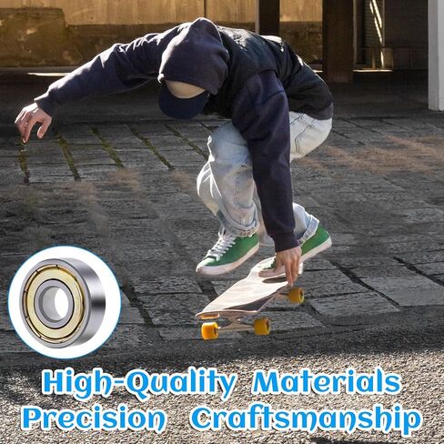 10 PCS 608 ZZ Ball Bearings ، معدن مزدوج محامل الأخدود العميقة ذات الأوعية العميقة 8x22x7mm محمل التزلج لعجلات الأثاث التزلج على الزلاجات المتزلج على الدراجات البخارية المتزايدة in Saudi Arabia
