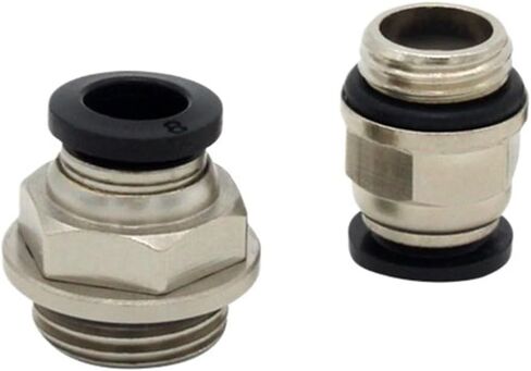 10 PCS PC-G Series Male Male Connector PC6-G01 6-G02 8-G02 PC4-M5 10-G02 Air Connectors Male Male Bush STRIPLE في التجهيزات (PC10 ، -G01) in Saudi Arabia