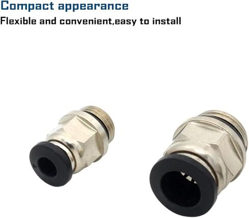 10 PCS PC-G Series Male Male Connector PC6-G01 6-G02 8-G02 PC4-M5 10-G02 Air Connectors Male Male Bush STRIPLE في التجهيزات (PC10 ، -G01) in Saudi Arabia