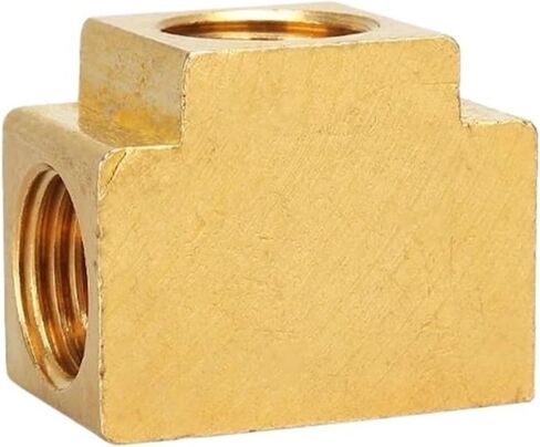 4 طرق 3 طرق تجهيزات أنابيب نحاسية متساوية الموصل الأنثوي 1/8 "1/4" 3/8 "BSPT لنظام الشحوم الهيدروليكي (B ، 1/8") in Saudi Arabia