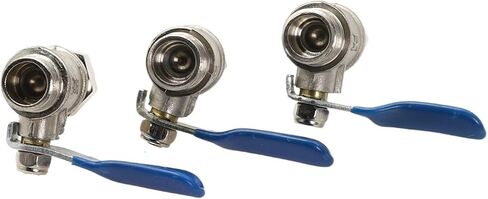 1PCS BALL VALVE COPPER 1/4 "3/8" 12 "Thread to 6/8/10mm tube connect recons ro rosmosis (10 مم ، 3/8 بوصة) in Saudi Arabia