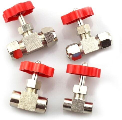 6mm 8mm 10mm 12mm Hole Dia Orange Plastic Handle Metal High-Pressure Tube Needle Type Globe Valve(802) in Saudi Arabia
