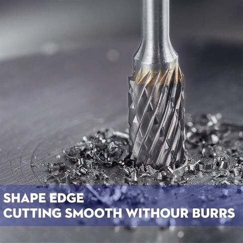 6mm Shank Double Cut Rotary Burrs Bit B Type Tungsten Carbide Rotary File for Metal Wood Hand Tools 1Pcs (Color : 20x10) in Kuwait