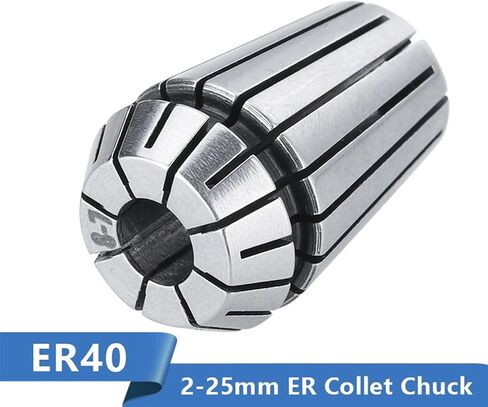 الربيع كوليت مخرطة ER40 Collet Chuck 4.0-25.0mm حامل أداة Collet Clamp SPRING لأداة مخرطة طحن الماكينة 1PCS (الحجم: 1PC ER40-190MM) in Kuwait