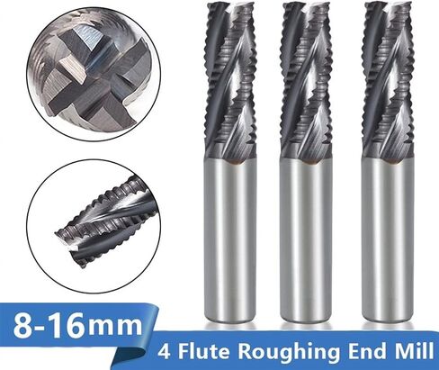 5-16mm الخشن نهاية 4 الناي فائق الموجه جهاز التوجيه بتات لأدوات الصلب الألومنيوم الخشب 1pcs (الحجم: 12xd12x35x85l) in Saudi Arabia