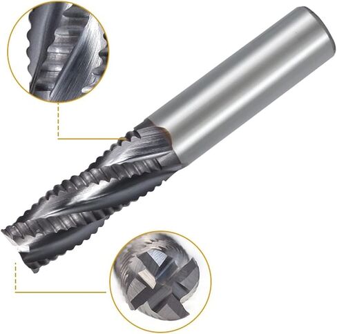 5-16mm الخشن نهاية 4 الناي فائق الموجه جهاز التوجيه بتات لأدوات الصلب الألومنيوم الخشب 1pcs (الحجم: 12xd12x35x85l) in Saudi Arabia