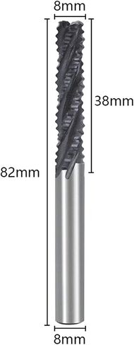 5-16mm الخشن نهاية 4 الناي فائق الموجه جهاز التوجيه بتات لأدوات الصلب الألومنيوم الخشب 1pcs (الحجم: 12xd12x35x85l) in Saudi Arabia