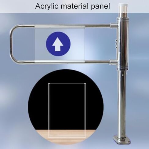 دليل المدخل في اتجاه واحد بوابة أرجوحة ترديد أوتوماتيكي مع سلامة من الفولاذ المقاوم للصدأ ، بوابة أمان إغلاق تلقائية للسوبر ماركت وملاعب ، 50 × 100 سم ، فضي ب ، ش. in Kuwait