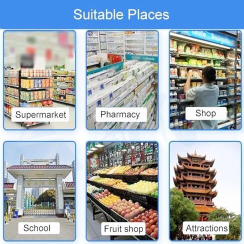 دليل المدخل في اتجاه واحد بوابة أرجوحة ترديد أوتوماتيكي مع سلامة من الفولاذ المقاوم للصدأ ، بوابة أمان إغلاق تلقائية للسوبر ماركت وملاعب ، 50 × 100 سم ، فضي ب ، ش. in Kuwait