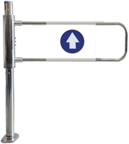 دليل المدخل في اتجاه واحد بوابة أرجوحة ترديد أوتوماتيكي مع سلامة من الفولاذ المقاوم للصدأ ، بوابة أمان إغلاق تلقائية للسوبر ماركت وملاعب ، 50 × 100 سم ، فضي ب ، ش. in Kuwait