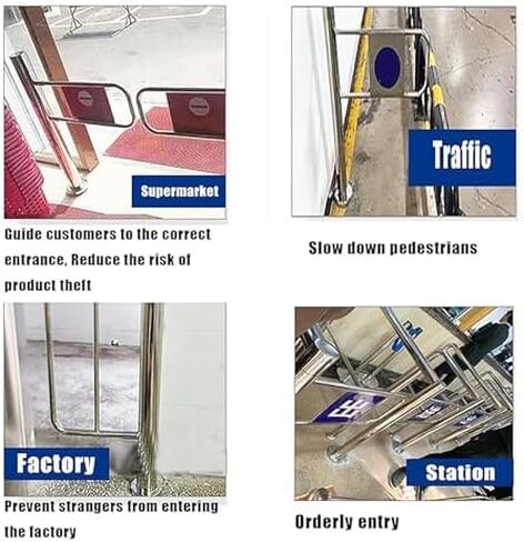 دليل المدخل في اتجاه واحد بوابة تأرجح تلقائية أوتوماتيكي مع سلامة الفولاذ المقاوم للصدأ ، بوابة الأرجوحة التلقائية في اتجاه واحد ، مرور/مدخل/مدخل إغلاق أوتوماتيكي 1-واو in Kuwait