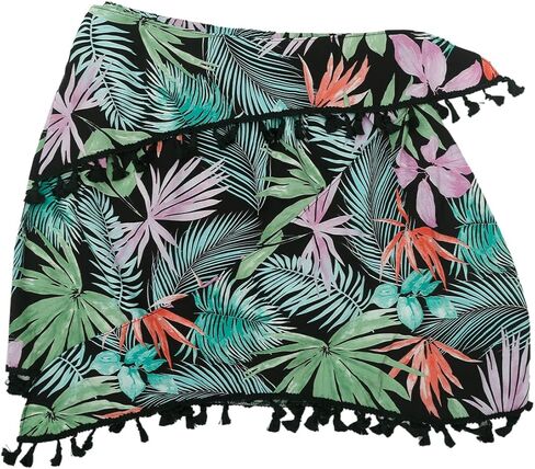 Allegra K Boho Floral Skirts for Women's Tie Side Knot Tassel Slit Beach Mini Skirt in Saudi Arabia