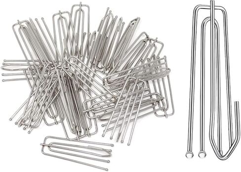 السنانير الشريطية الفولاذ المقاوم للصدأ ، 4 شحنة قرصة خطاف الطلاء Cliptraverse Pleater 4 الخطافات (30pcs) in Kuwait