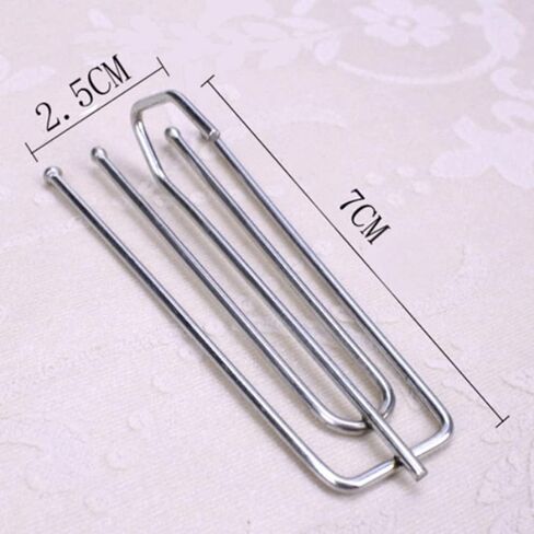 السنانير الشريطية الفولاذ المقاوم للصدأ ، 4 شحنة قرصة خطاف الطلاء Cliptraverse Pleater 4 الخطافات (30pcs) in Kuwait