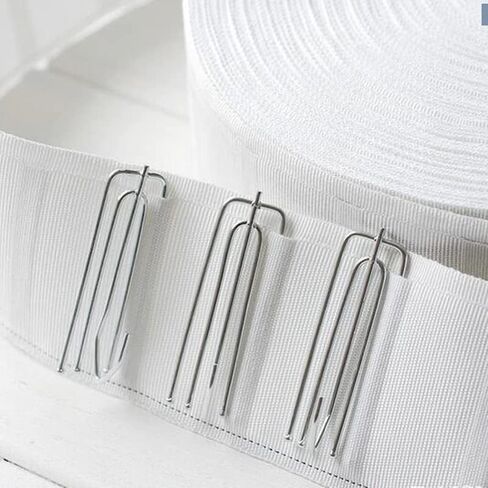 السنانير الشريطية الفولاذ المقاوم للصدأ ، 4 شحنة قرصة خطاف الطلاء Cliptraverse Pleater 4 الخطافات (30pcs) in Kuwait