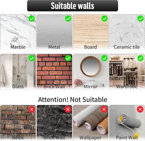 12 Pack Self-Adhesive Small Wall Hooks Clear Square Plastic Strong Shower Pothook Heavy Duty Waterproof for Kitchen Bathroom Office Door Window Hanging Hat Towel Picture in Saudi Arabia