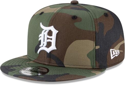 New Era Unisex-Adult MLB 9Fifty Camo Primary Logo Adjustable Snapback Hat Cap One Size Fits All in Saudi Arabia