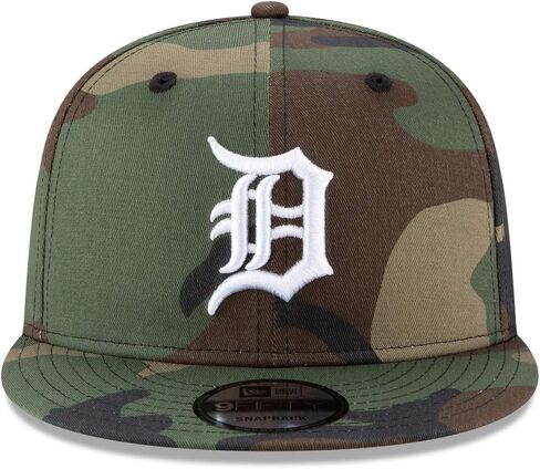 New Era Unisex-Adult MLB 9Fifty Camo Primary Logo Adjustable Snapback Hat Cap One Size Fits All in Saudi Arabia