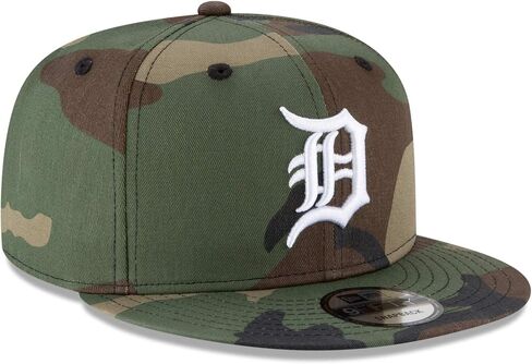 New Era Unisex-Adult MLB 9Fifty Camo Primary Logo Adjustable Snapback Hat Cap One Size Fits All in Saudi Arabia