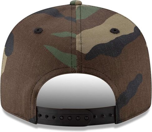 New Era Unisex-Adult MLB 9Fifty Camo Primary Logo Adjustable Snapback Hat Cap One Size Fits All in Saudi Arabia
