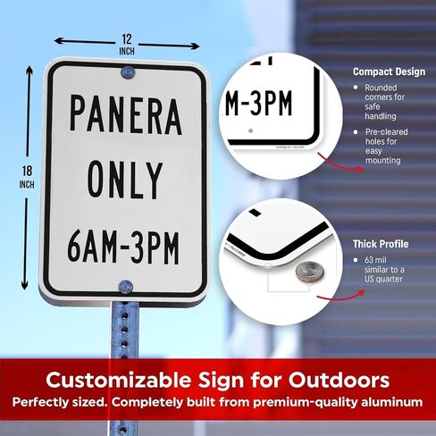 SmartSign 18 x 12 inch “Add Your Own Message, Choose Color" Custom Metal Sign, 63 mil Aluminum, 3M Laminated Engineer Grade Reflective Material, Choose Your Color, Made in USA in Saudi Arabia