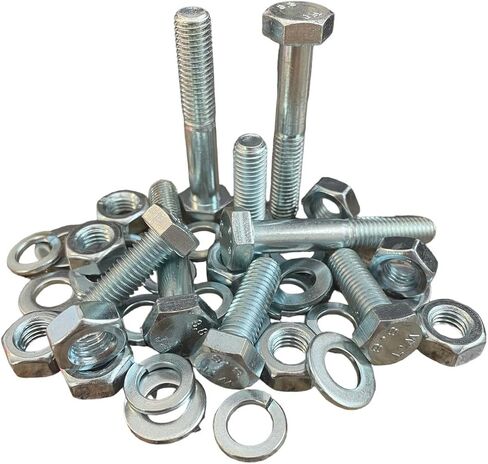 M&M Fasteners 2,540-Piece Metric Class 8.8 Hex Cap Screw Bolt Nut & Washer Assortment Kit - M6, M8, M10, M12, M14 in Saudi Arabia