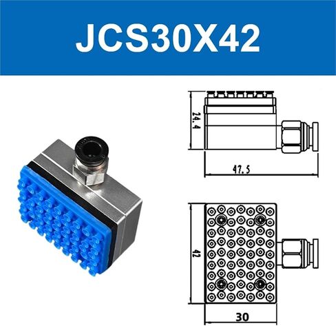 Integrated Pneumatic Industrial Vacuum Suction Cups PCB Circuit Boards 1Pcs(JCS60X42-G) in Saudi Arabia