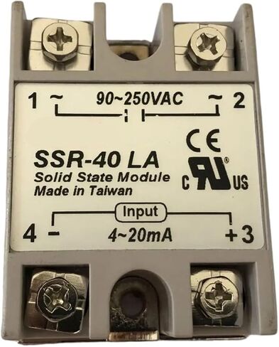 SSR40LA SSR-40LA 4-20MA إدخال AC 24-380V 40A الإخراج 1 منظم الجهد الطور ترحيل الحالة الصلبة SSR 1PCS (SSR40LA) in Kuwait