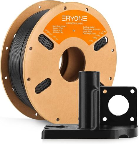 خيوط البولي بروبيلين eryone 1.75 مم +/- 0.03 مم للطابعة ثلاثية الأبعاد ، خيوط الطباعة ثلاثية الأبعاد ص 900G/التخزين المؤقت ، الأسود in Kuwait
