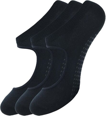 Yash Gallery Yoga Socks for Men Non Slip Barre Socks with Grips/Straps Pack of 6 Pack من 3 in Saudi Arabia