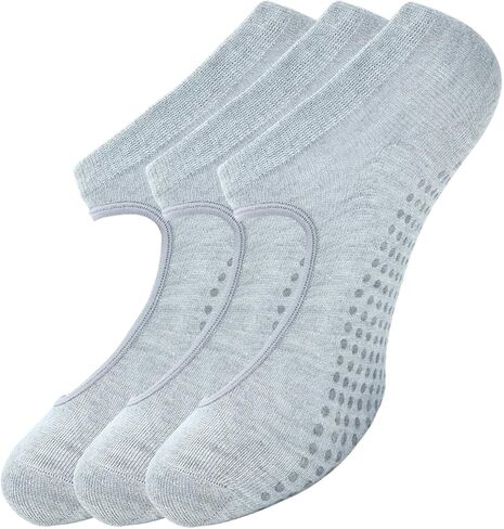 Yash Gallery Yoga Socks for Men Non Slip Barre Socks with Grips/Straps Pack of 6 Pack من 3 in Saudi Arabia