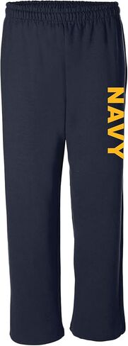 Navy Sweatpants - Classic Military Theme Open Bottom Sweatpants in Saudi Arabia