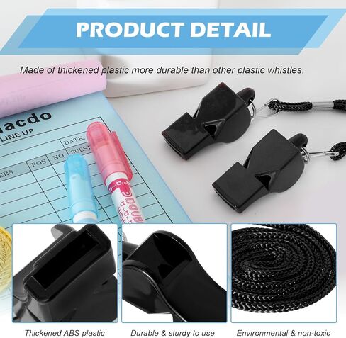 صافرة ، صافرة رياضية احترافية 24 PCS مع الحبل - صافرة أقل من البازلاء للمدربين والحكام والإنقاذ والشرطة in Kuwait