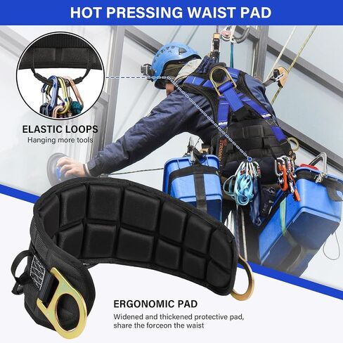 Trsmima Safety Harness Fall Protection - Roof Full Body Harness Men Construction Work Belt Tongue & Quick Connected Buckle in Saudi Arabia