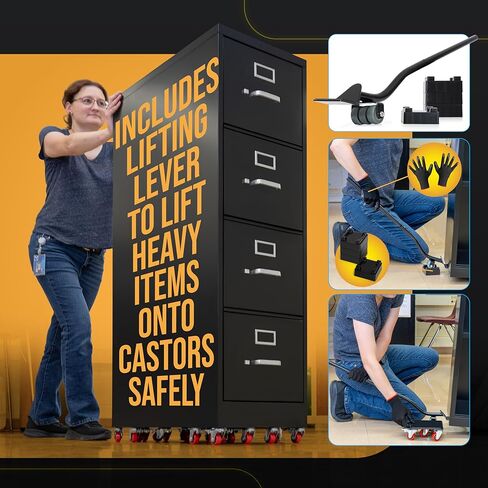 محرك الأثاث الثقيل مع عجلات الأثاث Dolly Kit Moving Furniture Lift Mover Tool Wheels Piano Dolly Pool Table Dollies Double Bearings Locks Max Caper in Kuwait