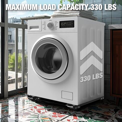 BIG RED Adjustable Mini Fridge Stand: Mobile Appliance Dolly with 4 Locking Wheels, Universal Fit for Washing Machine, Refrigerator, Furniture - 600 lbs Capacity in Saudi Arabia