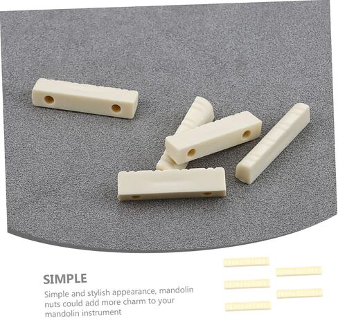 5pcs Guitar Nut Saddle String Mandolin Replacement Part Acoustic Guitar Accessories Easy Install Remove in Saudi Arabia