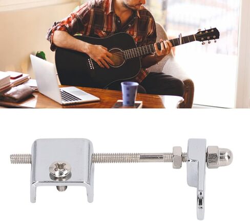 Mandolin Pickguard Mounting Bracket with Screws for Replacement - Silver Metal Accessory for Mandolin Guitar in Saudi Arabia