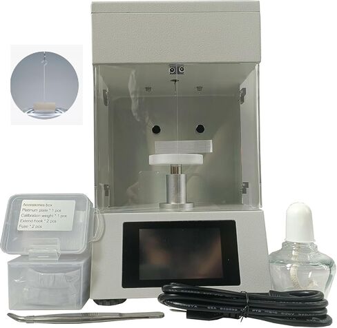 Automatic Interfacial Tensiometer Liquid Interfacial Tension Meter For Oil Paint Industry Test With Du Nouy Ring Method Measuring Range 0 to 1000mN/m Accuracy 0.01mN/m m ASTM D-971 in Saudi Arabia