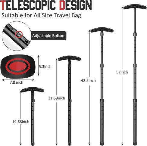 قطب دعم حقيبة سفر الجولف المحمولة ، حامي غلاف الدعم المضاد للتأثير على شكل مظلة وقضيب سبيكة الألومنيوم ، نظام دعم حقيبة السفر في نادي الجولف ، حماية النوادي من التأثير in Kuwait