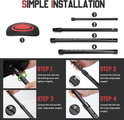 قطب دعم حقيبة سفر الجولف المحمولة ، حامي غلاف الدعم المضاد للتأثير على شكل مظلة وقضيب سبيكة الألومنيوم ، نظام دعم حقيبة السفر في نادي الجولف ، حماية النوادي من التأثير in Kuwait