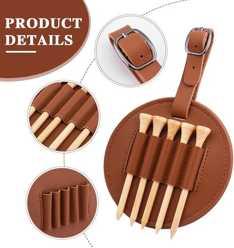 علامة حقيبة الجولف مع 5 تيز مجموعة ، مريحة ودائمة كرة تخزين الأظافر تخزين الجلول الملحقات الجولف تقدم للرجال in Kuwait