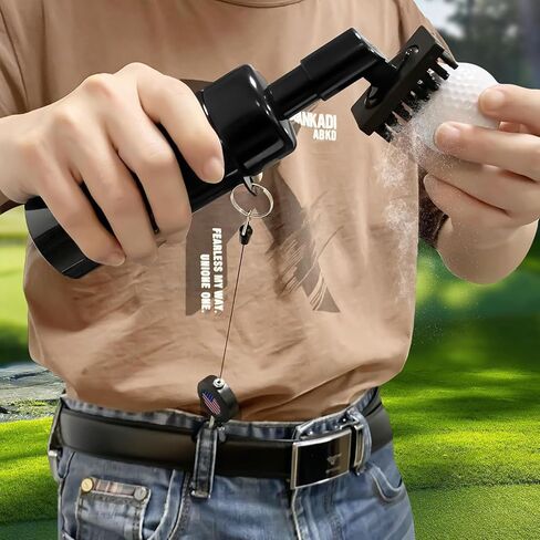 غولف نادي نادي فرشاة نظيفة قيمة مع carabiner مغناطيسي القابلة للسحب ، والضغط على زجاجة ميكروفيات الألياف الدقيقة من ألياف ميكروفيات in Kuwait